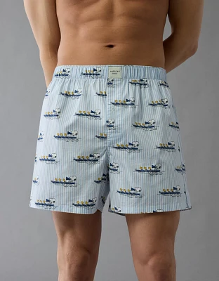 Caleçon boxeur extensible Snoopy en bateau pour hommes AEO