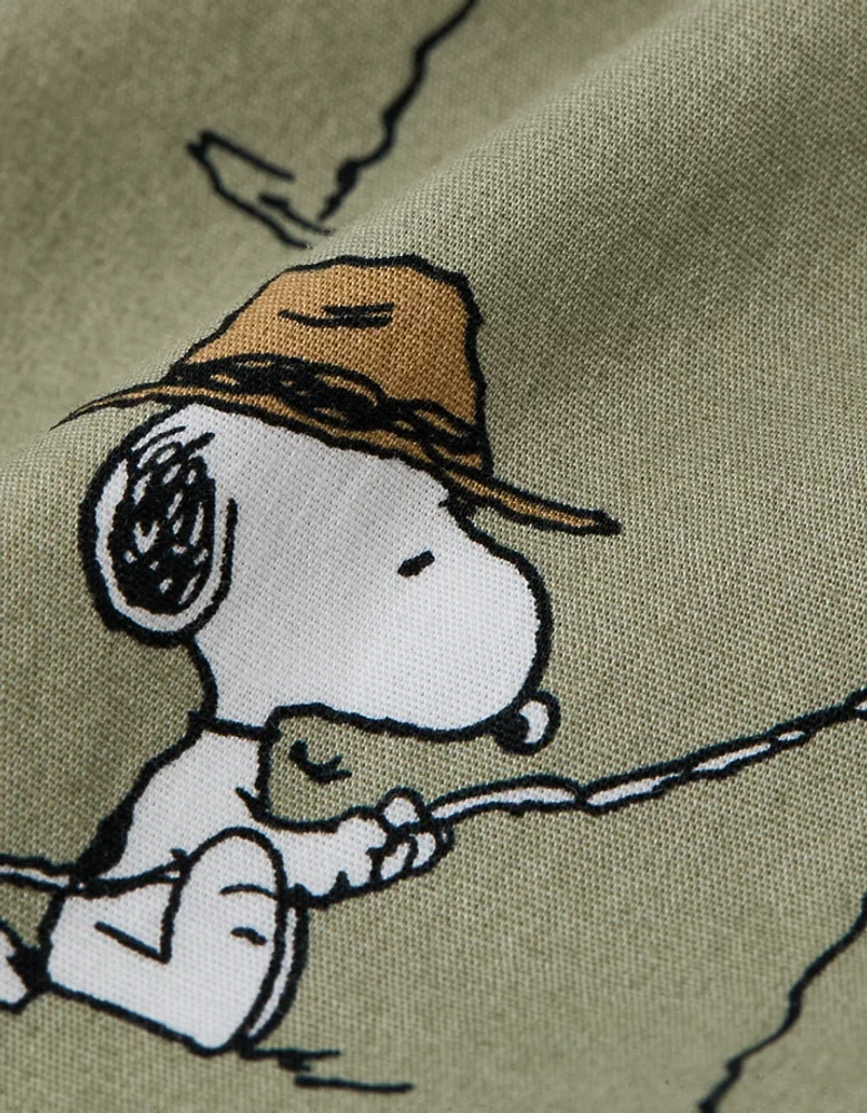 Caleçon boxeur extensible Snoopy à la pêche pour hommes AEO