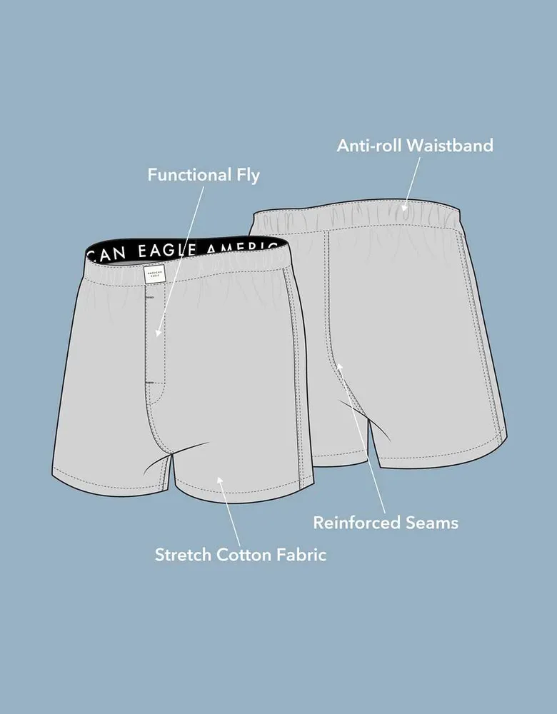AEO Shadow Eagle Stretch Boxer Short 3-Pack