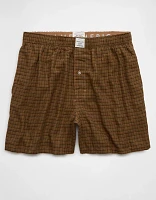 AEO Men's Houndstooth Flannel Pocket Boxer Short