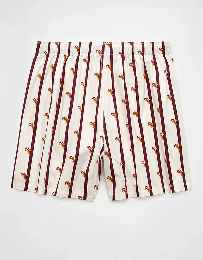 AEO Gingerbread Stripe Stretch Boxer Short