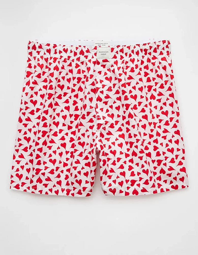 Caleçon boxeur extensible cœurs de la Saint-Valentin pour hommes AEO