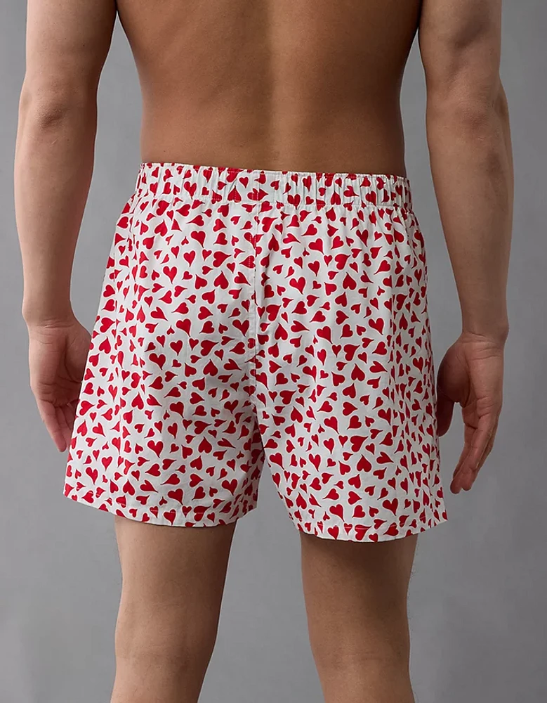 Caleçon boxeur extensible cœurs de la Saint-Valentin pour hommes AEO