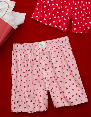 Caleçon boxeur extensible cœurs de la Saint-Valentin pour hommes AEO