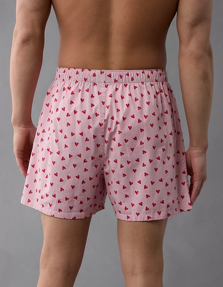 Caleçon boxeur extensible cœurs de la Saint-Valentin pour hommes AEO