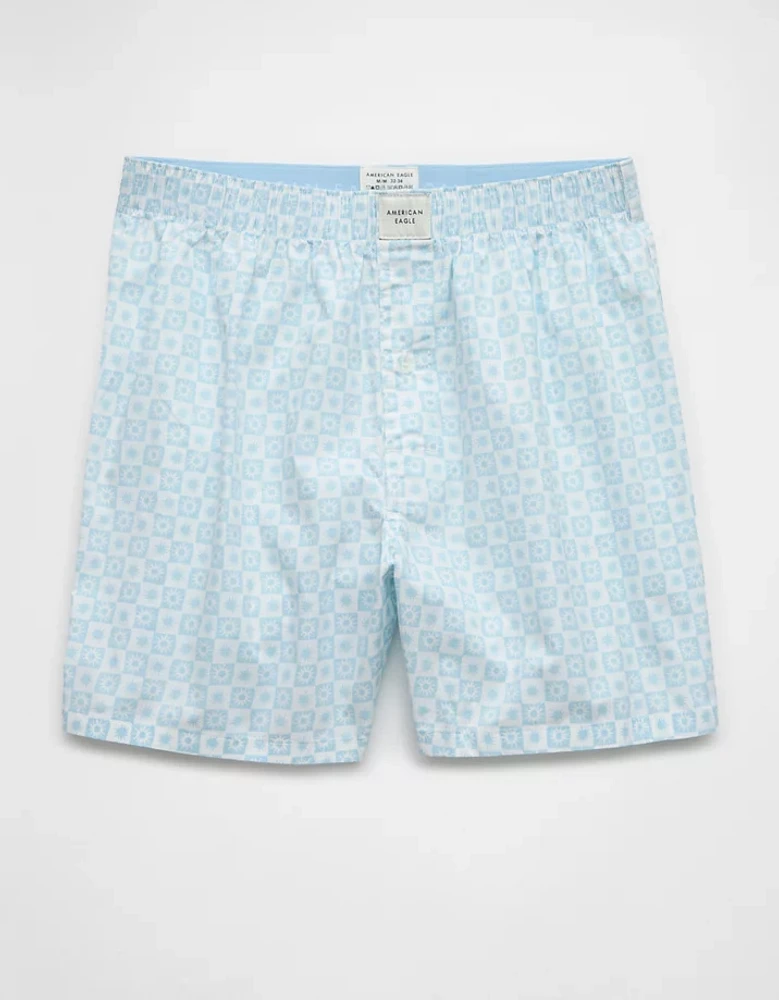 AEO Men's Checkerboard Suns Stretch Boxer Short