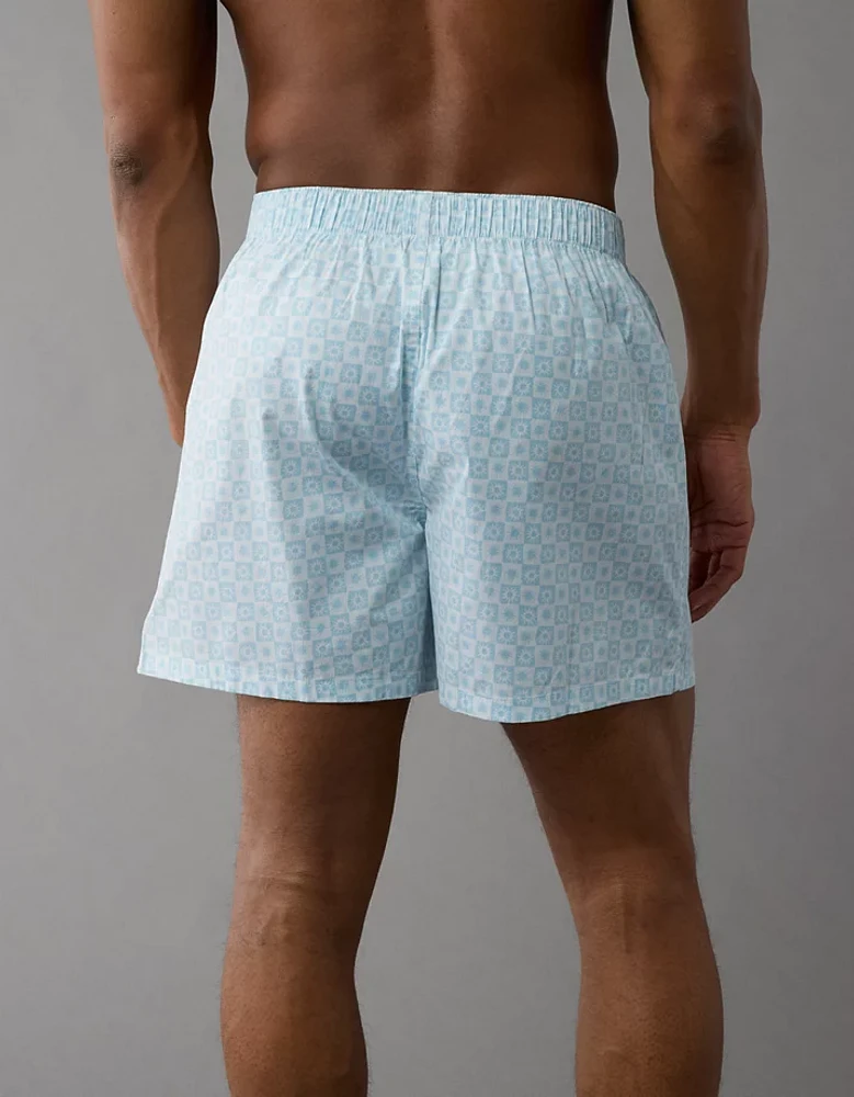 AEO Men's Checkerboard Suns Stretch Boxer Short