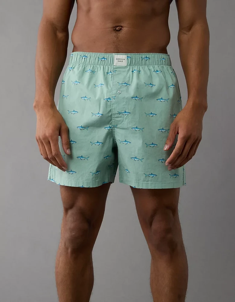 AEO Men's Sharks Stretch Boxer Short