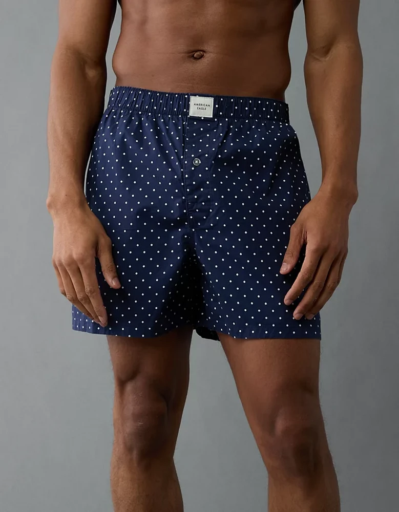 AEO Men's Polka Dots Stretch Boxer Short