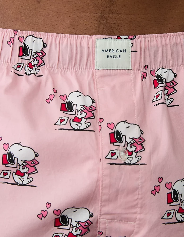 AEO Men's Valentine's Day Snoopy Stretch Boxer Short