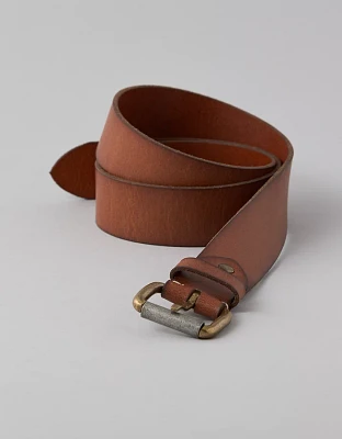 Ceinture en cuir poli AE