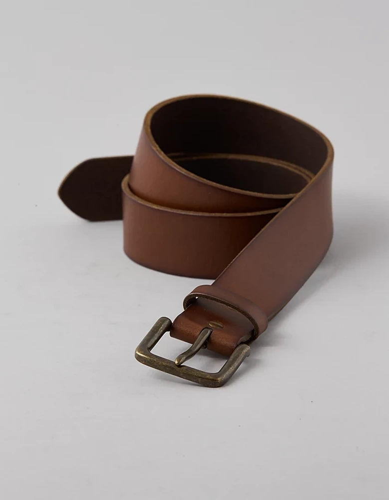 Ceinture en cuir à un ardillon AE