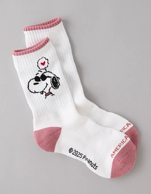 AE Snoopy Valentine's Day Crew Socks