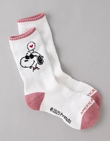 AE Snoopy Valentine's Day Crew Socks