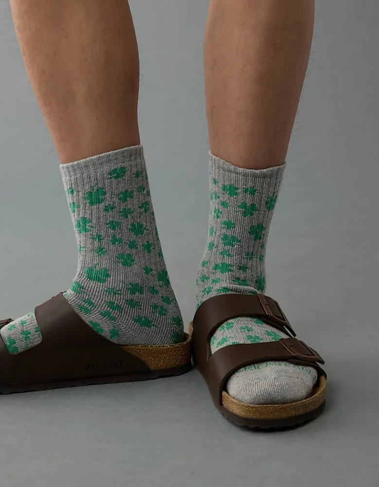 AE St. Patrick's Day Terry Crew Socks 3-Pack