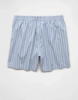 AEO Men's Striped Poplin Pocket Boxer Short