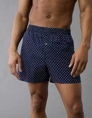 Caleçon boxeur à poche en popeline pois pour hommes AEO