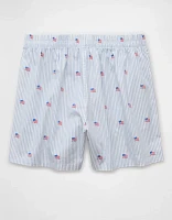 Caleçon boxeur à poche en popeline drapeau américain pour hommes AEO