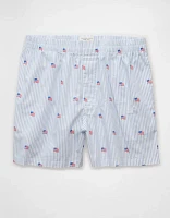 Caleçon boxeur à poche en popeline drapeau américain pour hommes AEO