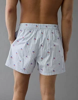 Caleçon boxeur à poche en popeline drapeau américain pour hommes AEO