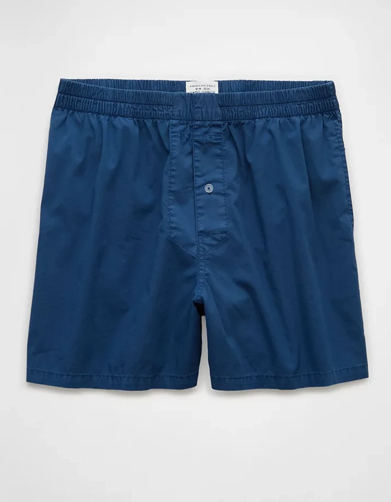 Caleçon boxeur à poche en popeline pour hommes AEO