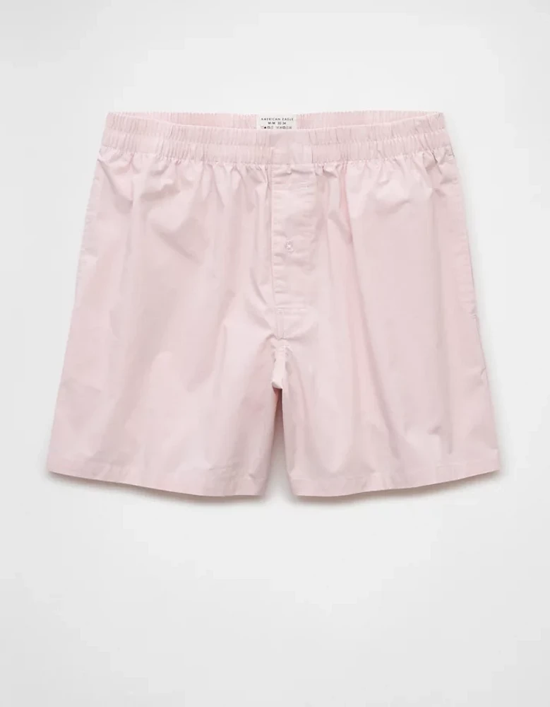 Caleçon boxeur à poche en popeline pour hommes AEO