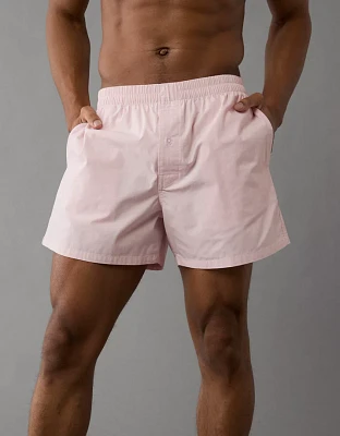 Caleçon boxeur à poche en popeline pour hommes AEO
