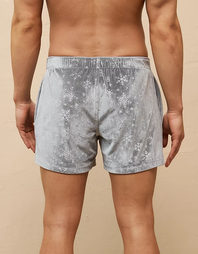 AEO Men's Snow Velvet Pocket Boxer Short