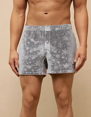 AEO Men's Snow Velvet Pocket Boxer Short