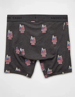 Caleçon boxeur ajusté classique de 6 po USA Snoopy pour hommes AEO