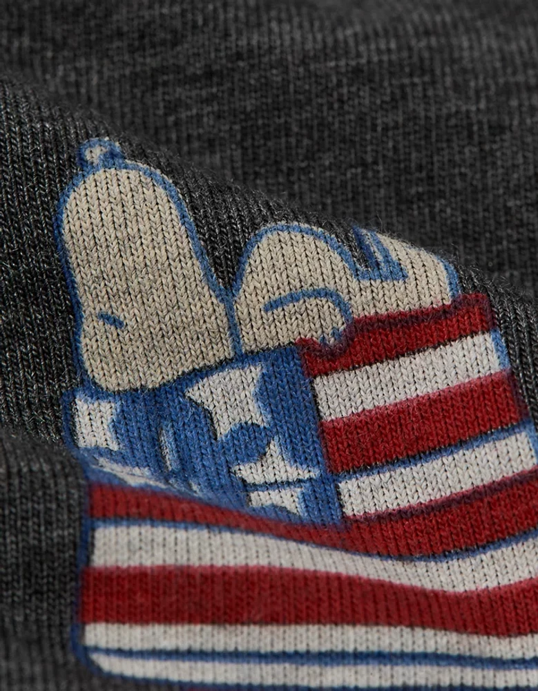 Caleçon boxeur ajusté classique de 6 po USA Snoopy pour hommes AEO