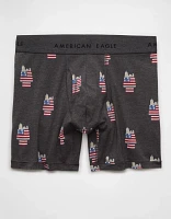 Caleçon boxeur ajusté classique de 6 po USA Snoopy pour hommes AEO