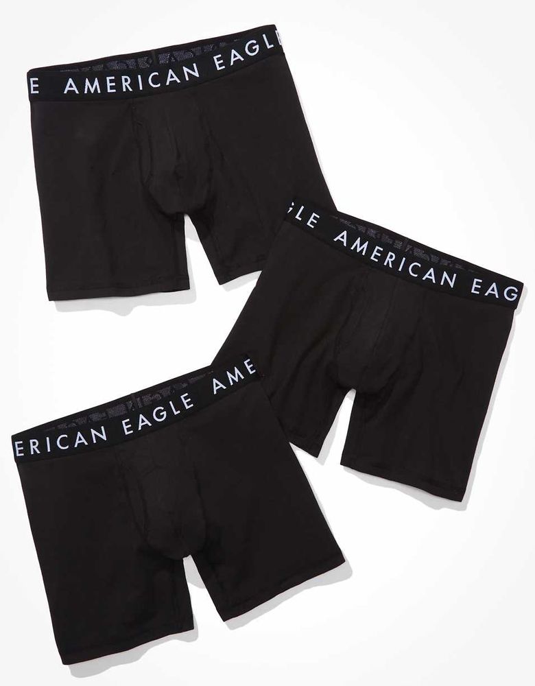 AEO Solid 6" Classic Boxer Brief 3-Pack