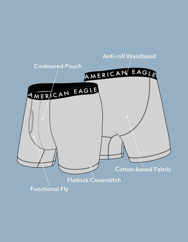 American Eagle Men O Palm Trees 4.5 Classic Boxer Brief Xs Blue