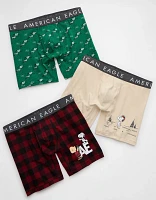 AEO Men's Snoopy 6" Classic Boxer Brief 3-Pack