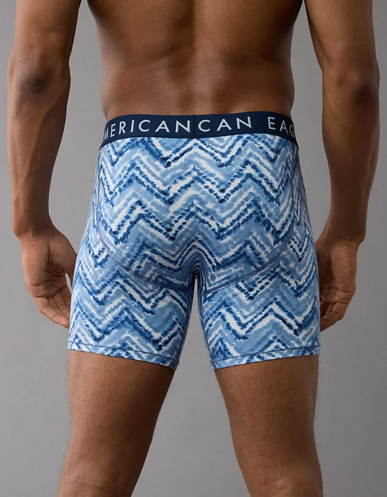 Caleçon boxeur ajusté classique de 6 motif à chevron pour hommes AEO