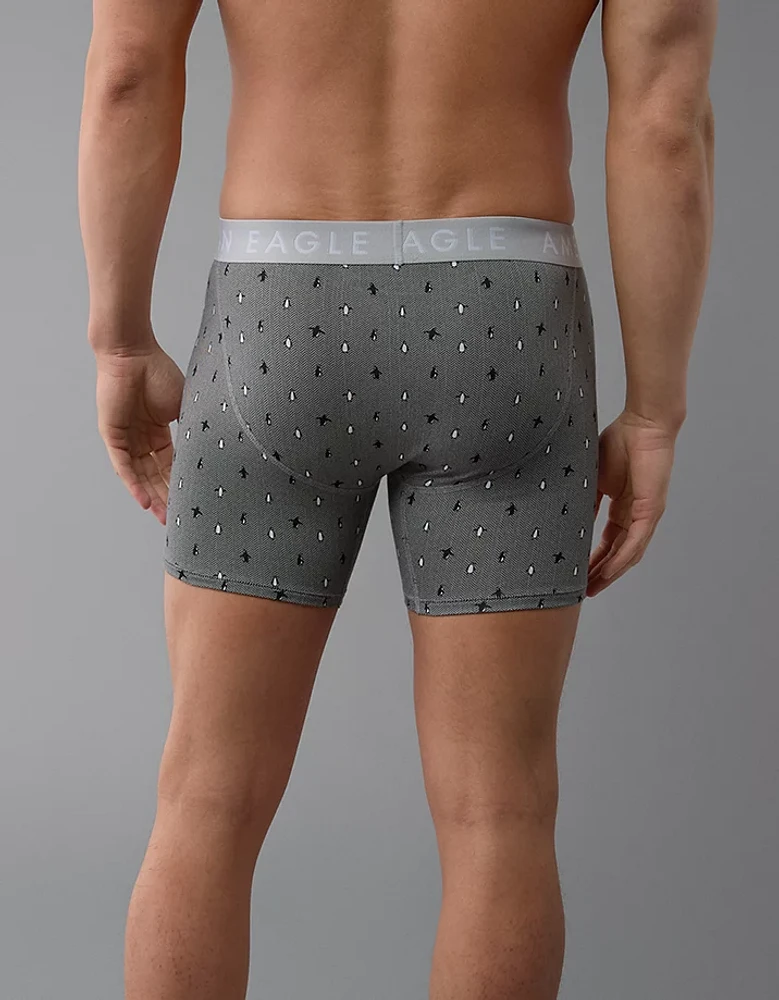 AEO Men's Mini Penguins 6" Classic Boxer Brief