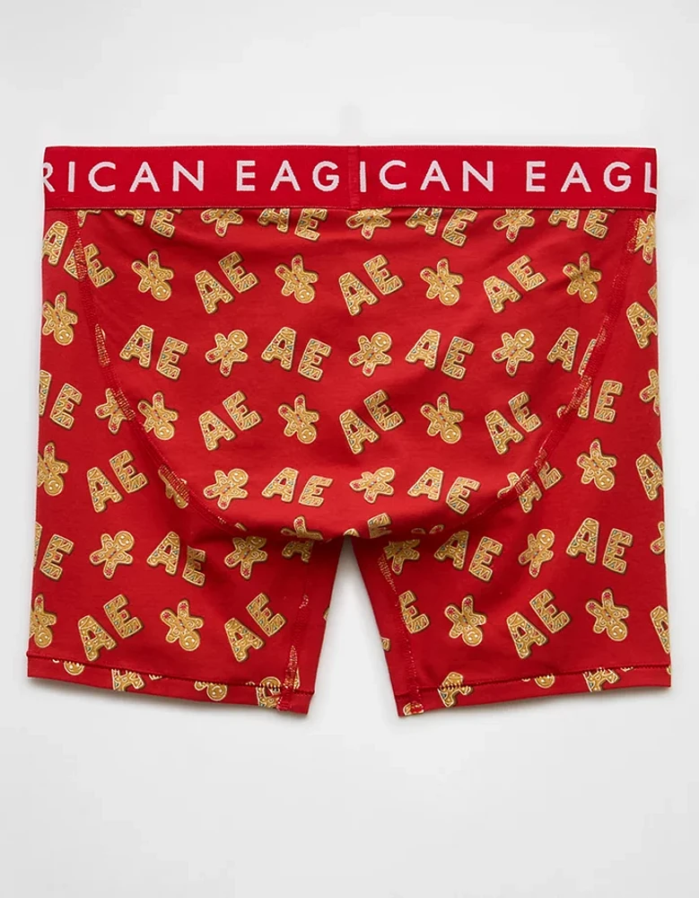 AEO Holiday Gingerbread 6" Classic Boxer Brief