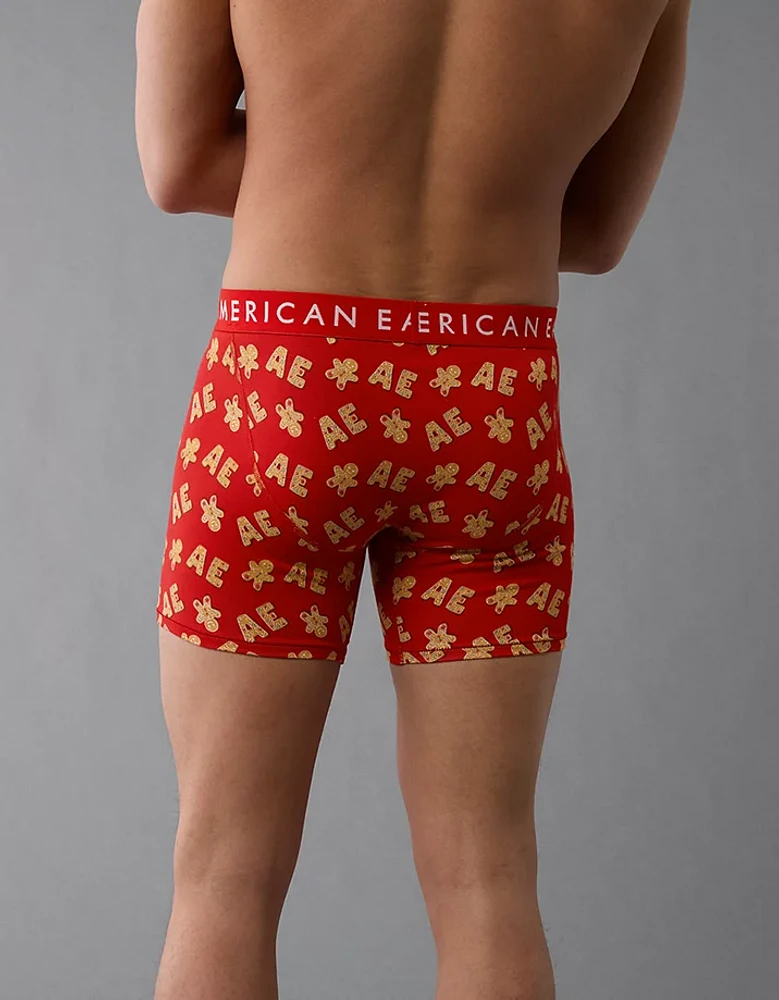 AEO Holiday Gingerbread 6" Classic Boxer Brief