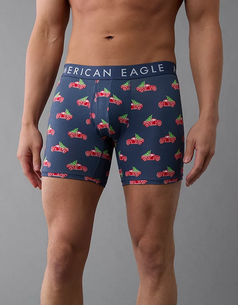 AEO Christmas Tree Truck 6" Classic Boxer Brief