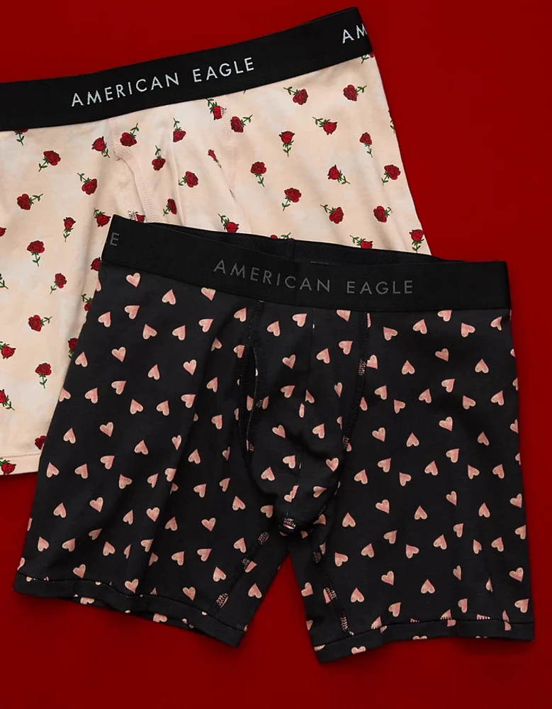 AEO Men's Tossed Hearts Valentine 6" Classic Boxer Brief