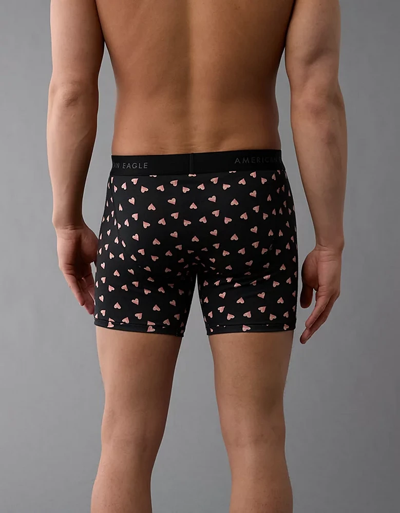 AEO Men's Tossed Hearts Valentine 6" Classic Boxer Brief