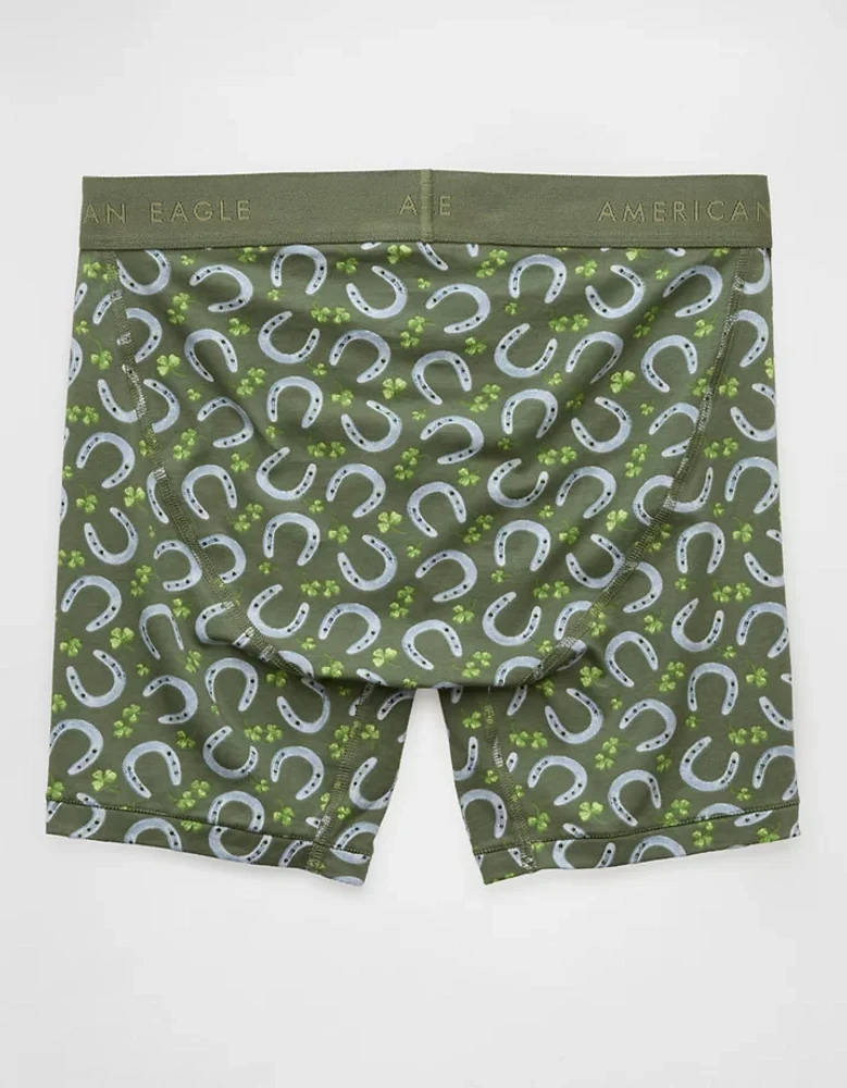 AEO Men's St. Patrick's Day Horseshoes 6" Classic Boxer Brief