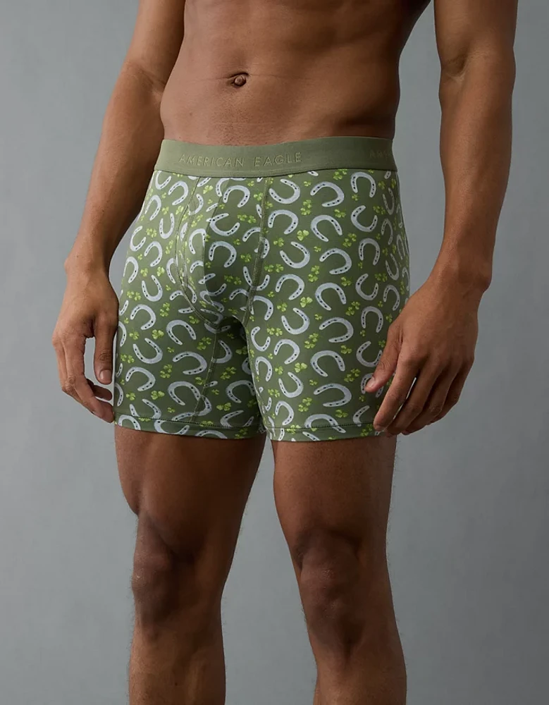 AEO Men's St. Patrick's Day Horseshoes 6" Classic Boxer Brief