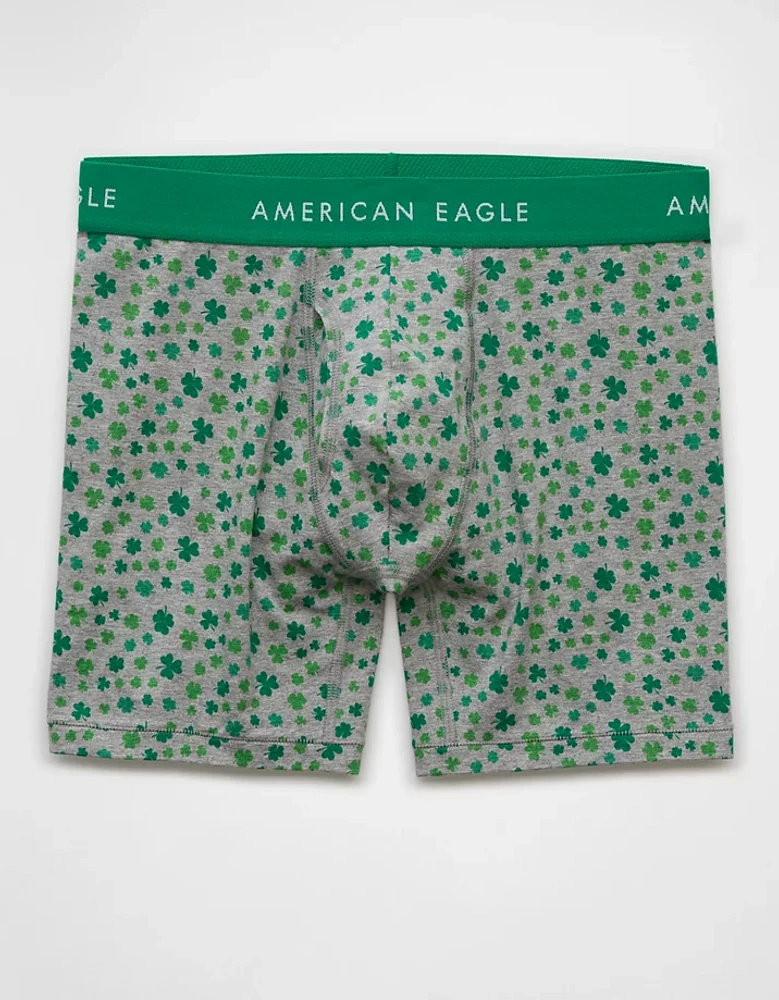 AEO Men's St. Patrick's Day Clovers 6" Classic Boxer Brief