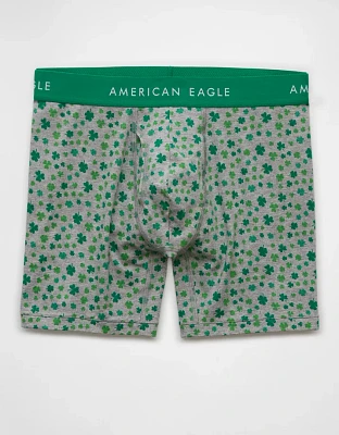 AEO Men's St. Patrick's Day Clovers 6" Classic Boxer Brief