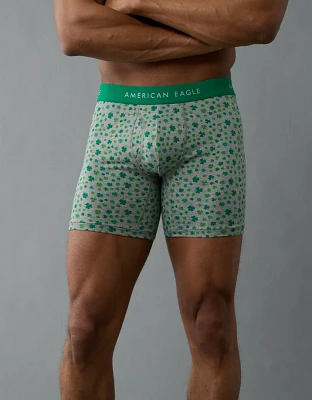 AEO Men's St. Patrick's Day Clovers 6" Classic Boxer Brief