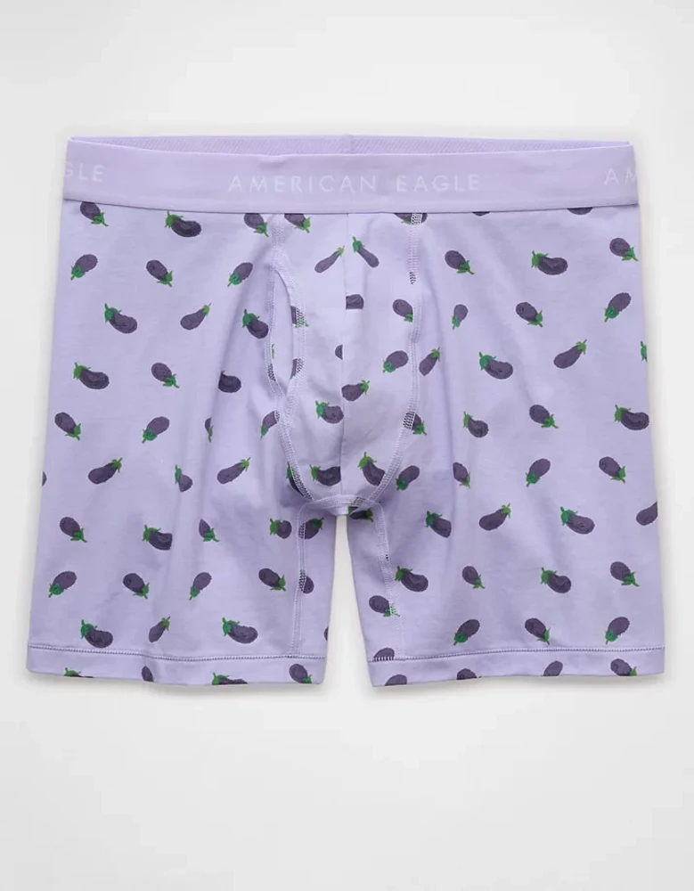 Caleçon boxeur ajusté classique de 6 po aubergines pour hommes AEO