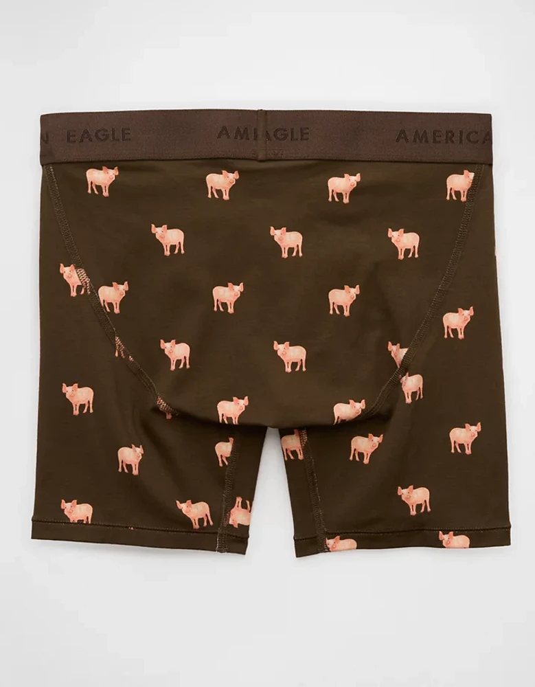 Caleçon boxeur ajusté classique de 6 po cochons pour hommes AEO