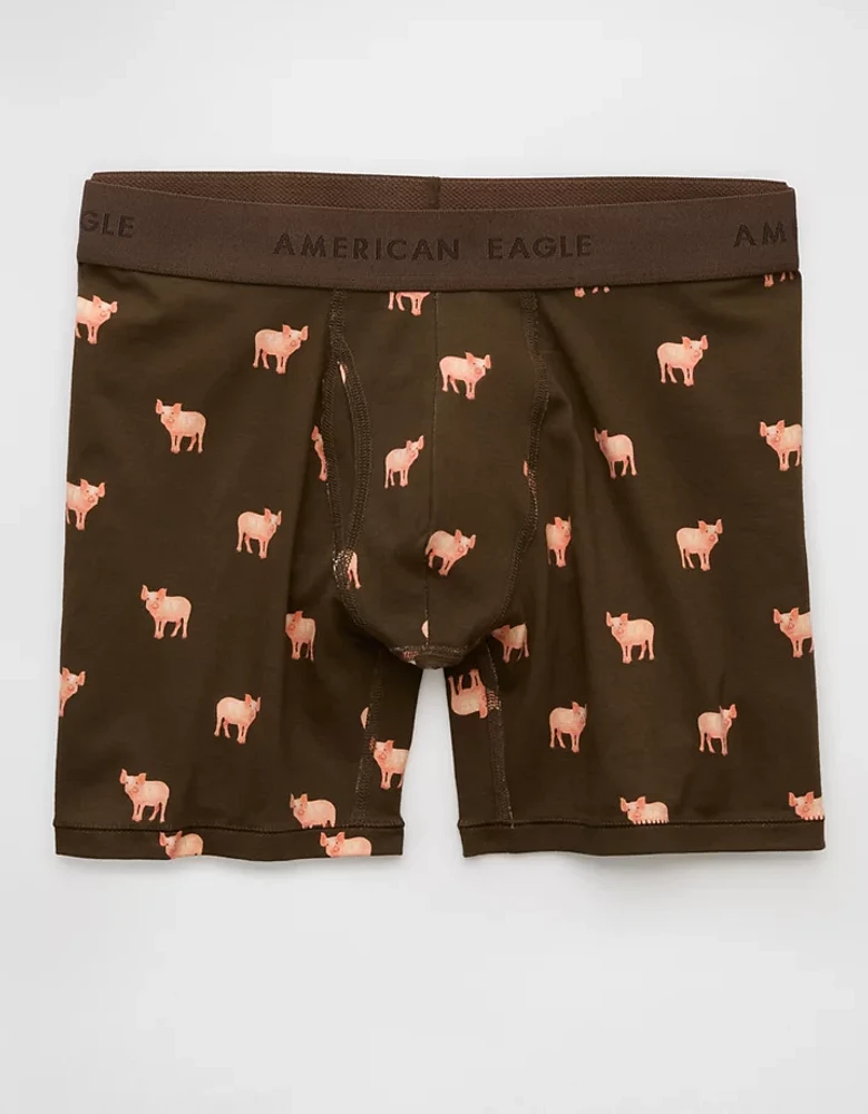 Caleçon boxeur ajusté classique de 6 po cochons pour hommes AEO